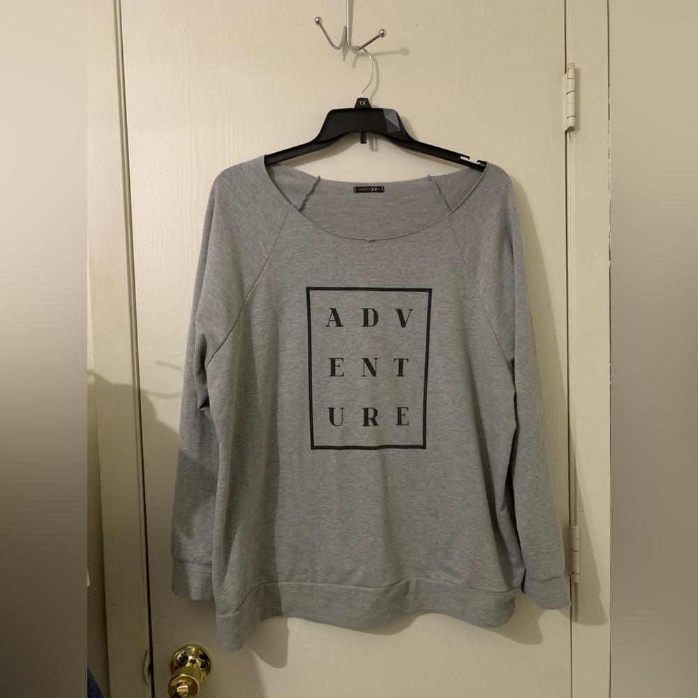 PaperMoon Sweatshirt Grey See Measurements Below Pre owned